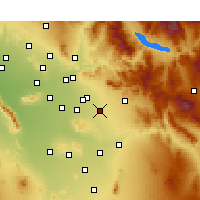 Nearby Forecast Locations - Квин-Крик - карта
