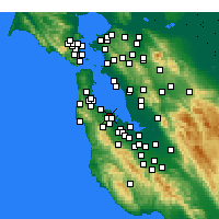 Nearby Forecast Locations - Сан-Матео - карта