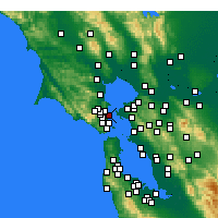 Nearby Forecast Locations - Сан-Квентин - карта