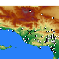 Nearby Forecast Locations - Santa Paula - карта
