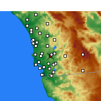 Nearby Forecast Locations - Santee - карта