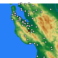 Nearby Forecast Locations - Саратога - карта