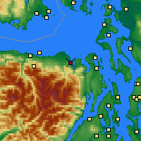 Nearby Forecast Locations - Sequim - карта