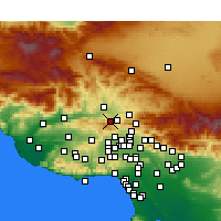 Nearby Forecast Locations - Stevenson Ranch - карта