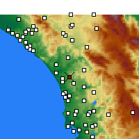 Nearby Forecast Locations - Виста - карта