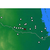 Nearby Forecast Locations - Weslaco - карта