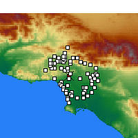 Nearby Forecast Locations - Западный Голливуд - карта
