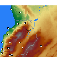 Nearby Forecast Locations - Эль-Хирмиль - карта