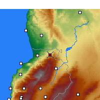 Nearby Forecast Locations - Al-Qoubaiyat - карта