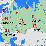 прогноз сб, 27.04. Россия