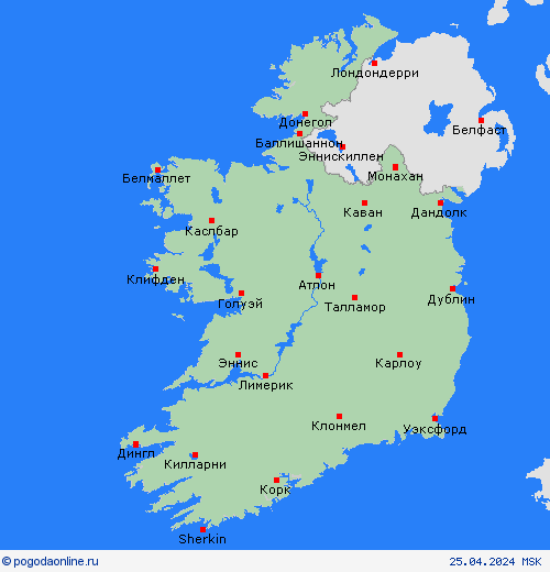 Ирландия Европа пргностические карты