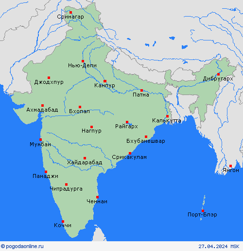  Индия Азия пргностические карты