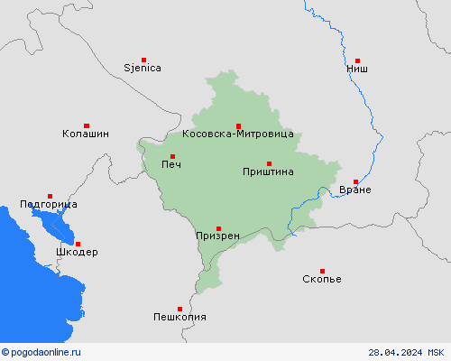  Косово и Метохия Европа пргностические карты