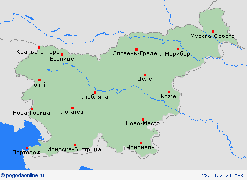  Словения Европа пргностические карты
