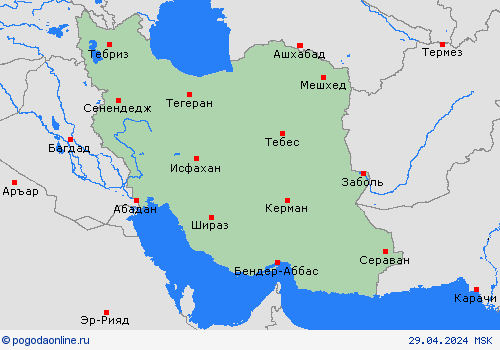  Иран Азия пргностические карты