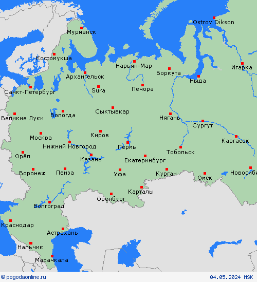   Россия пргностические карты