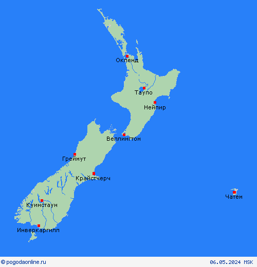  Новая Зеландия Океания пргностические карты