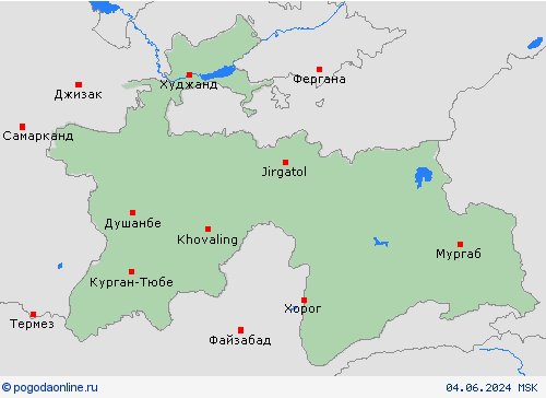  Таджикистан Азия пргностические карты