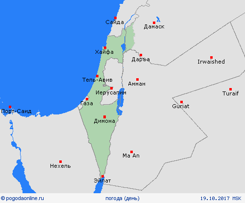 обзор Израиль Азия пргностические карты