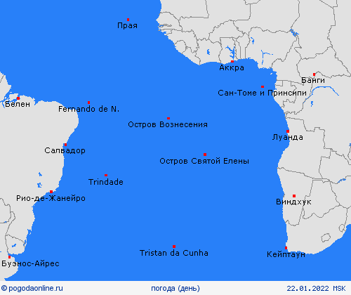 обзор Британские острова Африка пргностические карты