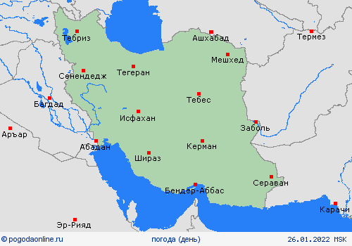 обзор Иран Азия пргностические карты