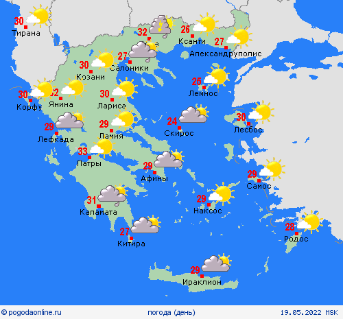 обзор Греция Европа пргностические карты