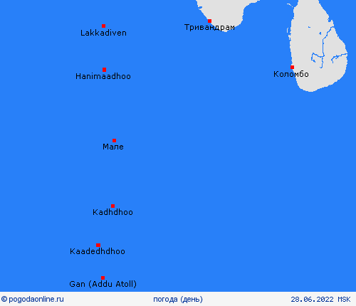 обзор Мальдивы Азия пргностические карты