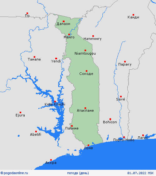 обзор Того Африка пргностические карты