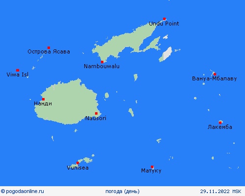 обзор Фиджи Океания пргностические карты