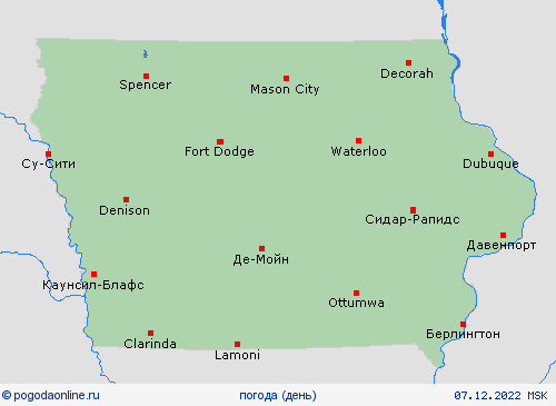 обзор Айова Север. Америка пргностические карты