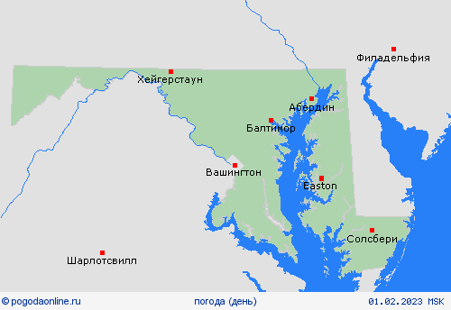 обзор Мэриленд Север. Америка пргностические карты