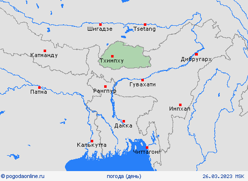 обзор Бутан Азия пргностические карты