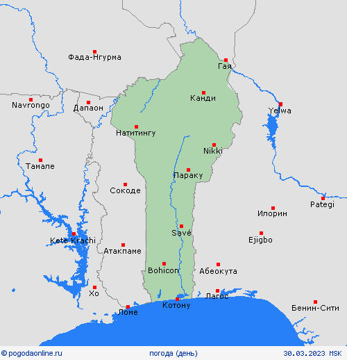 обзор Бенин Африка пргностические карты