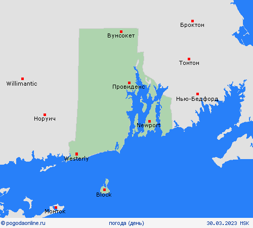 обзор Род-Айленд Север. Америка пргностические карты