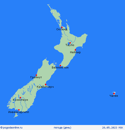 обзор Новая Зеландия Океания пргностические карты