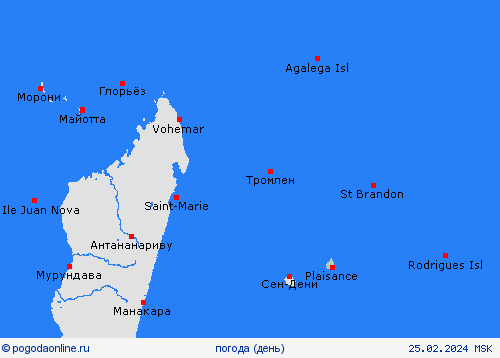 обзор Маврикий Африка пргностические карты