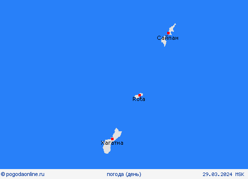 обзор Северные Марианские острова Океания пргностические карты