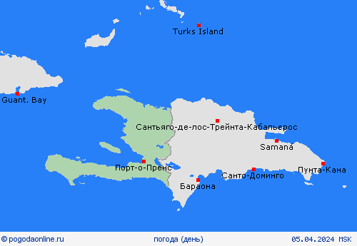 обзор Гаити Централь. Америка пргностические карты