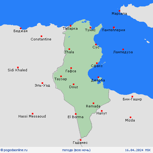 обзор Тунис Африка пргностические карты