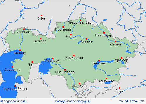 обзор Казахстан Азия пргностические карты