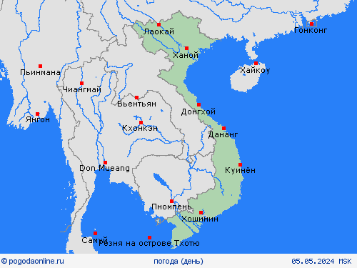 обзор Вьетнам Азия пргностические карты