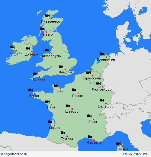 Веб-камера  Европа пргностические карты