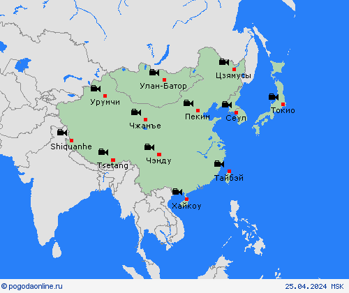 Веб-камера  Азия пргностические карты