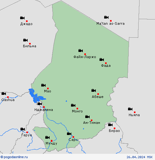 Веб-камера Чад Африка пргностические карты