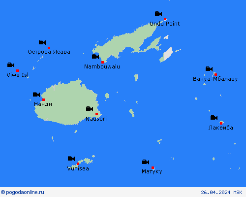 Веб-камера Фиджи Океания пргностические карты