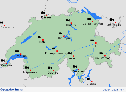 Веб-камера Швейцария Европа пргностические карты
