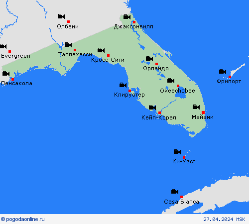 Веб-камера Флорида Север. Америка пргностические карты