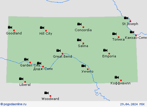 Веб-камера Канзас Север. Америка пргностические карты