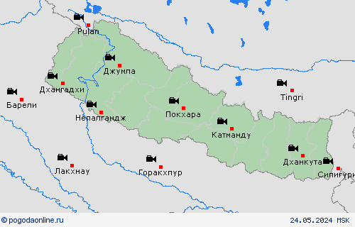 Веб-камера Непал Азия пргностические карты