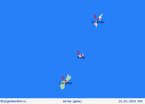 ветер Гуам Океания пргностические карты